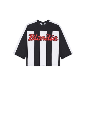 Philcos Blondie Stripe Jersey in Black. Size M. Also in L, XL/1X.