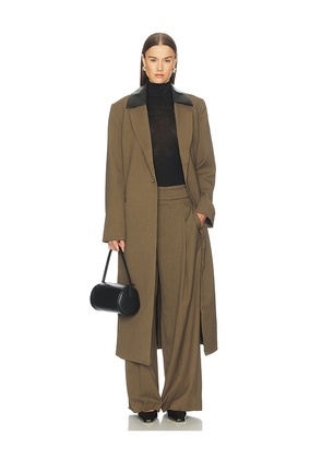 SIR. Sartoria Coat in Chocolate. Size 1/S. Also in 0/XS, 2/M.