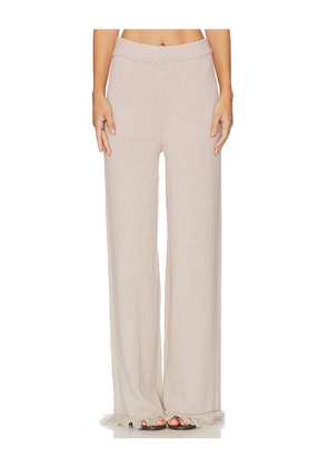 SNDYS Skyler Knit Pant in Taupe. Size M. Also in L, XL, XXL.