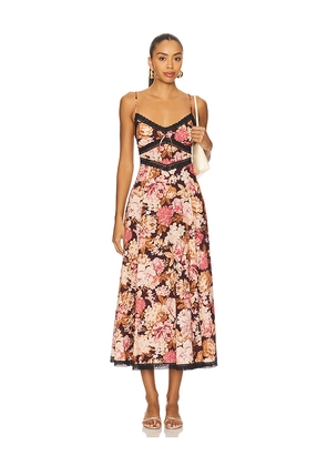 Tularosa Klara Midi Dress in Mauve. Size M. Also in XS, S.