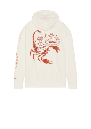 Sendero Provisions Co. Love Stings Hoodie in White. Size M. Also in S, XL/1X.