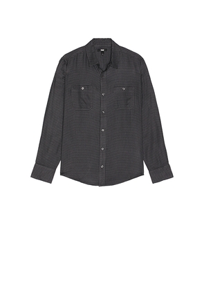 PAIGE Everett Shirt in Blue. Size M. Also in L, XL/1X.