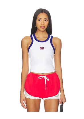 Terez x REVOLVE Giants Scoop Armhole Rib Tank Top in White. Size M. Also in S, XXS, XS, L, XL.