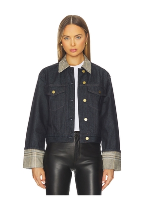 Rag & Bone Harriet Denim Trucker Jacket in Blue. Size M. Also in L, S, XS.