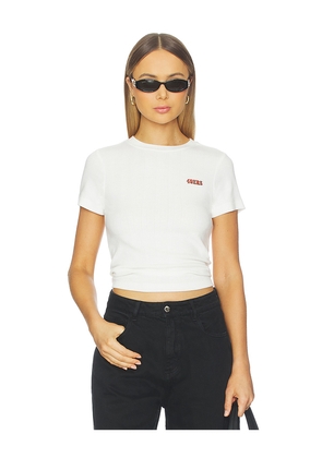 Terez x REVOLVE 49ers Pointelle Baby Tee in White. Size M. Also in S, XS, XXS, L, XL.