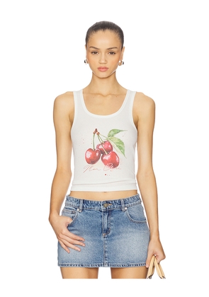 The Laundry Room x REVOLVE Mon Cheri Rib Tank Top in White. Size M. Also in S, XS, L.