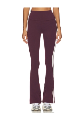 Splits59 Raquel High Waist Supplex Flare 32 Legging in Burgundy. Size XL. Also in L.