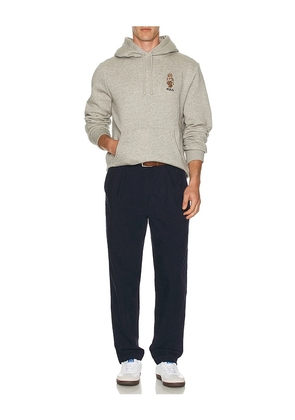Polo Ralph Lauren Novelty Heritage Bear Hoodie in Grey. Size M. Also in L, XXL/2X.