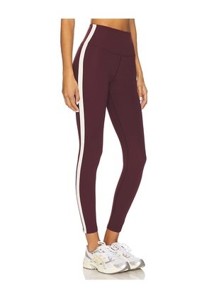 Splits59 Clare High Waist Rigor 7/8 Legging in Burgundy. Size M. Also in XS, L, XL.