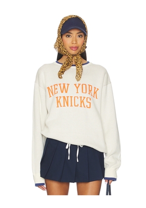 Terez x REVOLVE Knicks Crew Pullover in White. Size M. Also in XXS, XS, L.