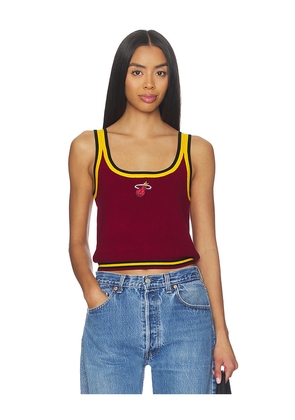 Terez x REVOLVE Miami Heat Crop Knit Tank Top in Red. Size M. Also in S, XS, XXS, L, XL.