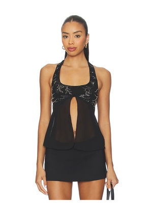 superdown Akilah Halter Top in Black. Size M. Also in XXS, XS, S, L.