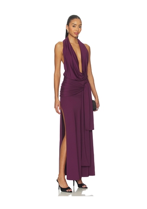 superdown Arwen Maxi Dress In Plum in Purple. Size M. Also in L, XL.