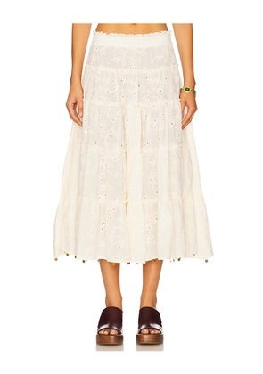 SIEDRES Jamie Skirt in Ivory. Size 36. Also in 34, 38, 40.