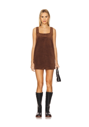 SIMONMILLER Sahara Corduroy Mini Dress in Brown. Size M. Also in XS, S, L.