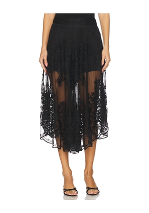 Sea Arielle Lace Flared Pant in Black. Size M. Also in S, L.