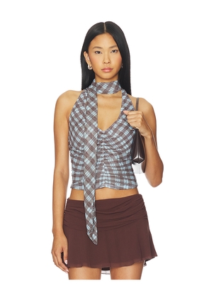 Tiger Mist Noble Top in Blue. Size M. Also in L, XL.