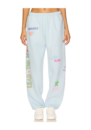 The Mayfair Group Angels All Around Sweatpant in Baby Blue. Size M/L. Also in XS, S/M.