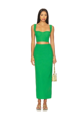 superdown Veneda Skirt Set in Green. Size S. Also in XXS.