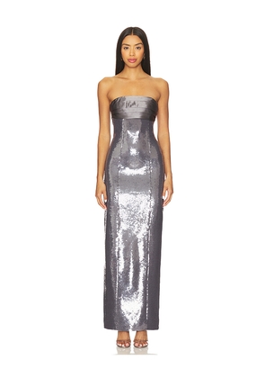 retrofete Kenia Sequin Dress in Grey. Size L. Also in S, XS.