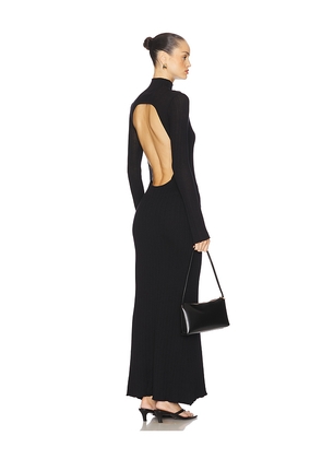Runaway The Label Martina Knit Maxi Dress in Black. Size M. Also in S, XL.