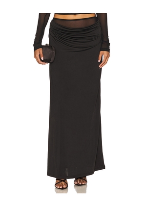 Runaway The Label Wilona Maxi Skirt in Black. Size M. Also in L, S, XS.