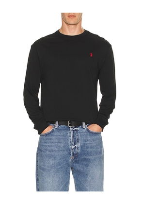 Polo Ralph Lauren Long Sleeve Crewneck T-Shirt in Black. Size S. Also in M.