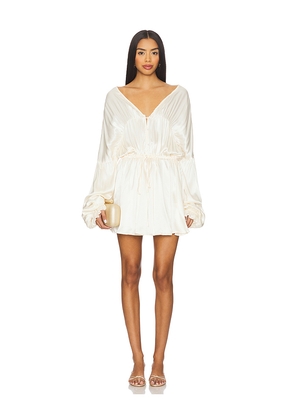 SNDYS Bali Mini Dress in Ivory. Size M. Also in S, XL.