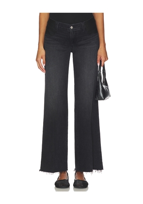 PAIGE Anessa Maternity Wide Leg Jeans in Black. Size 24. Also in 23, 34.