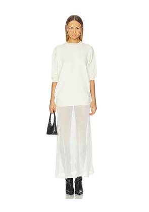 SEROYA Arwen Maxi Dress in Cream. Size L. Also in M, S, XL, XS.