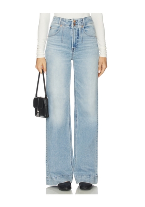 PISTOLA Lana Double Button Wide Leg Jeans in Blue. Size 33. Also in 32.