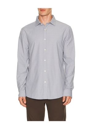 Rhone Slim Fit State Of Mind Shirt in Blue. Size M. Also in S, L, XL/1X.