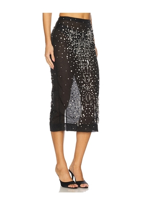 retrofete Isabel Embellished Skirt in Black. Size S. Also in XS.