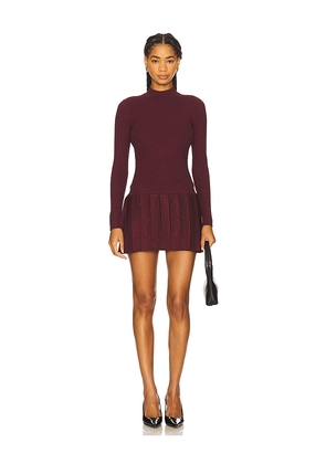 retrofete Devika Knit Dress in Wine. Size M. Also in XS, S, XL.