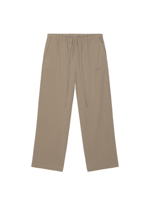 Stampd Nylon Wide Leg Pant in Brown. Size M. Also in S, L, XL/1X.