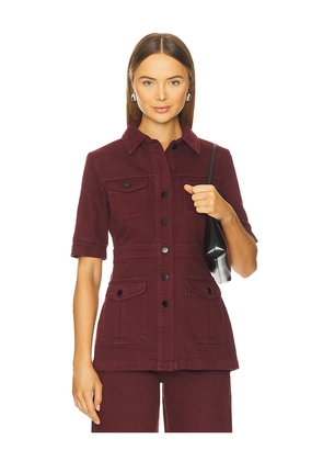 Seventy + Mochi Ani Jacket in Burgundy. Size M. Also in XXS, XS, S, L.