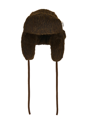 Ruslan Baginskiy Aviator Hat in Brown. Size S-M. Also in M-L.