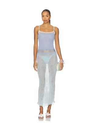 Roberta Einer Delicate Maxi Dress in Blue. Size XS/S. Also in M/L.