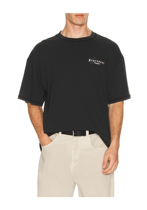 REPRESENT Legacy Overprint Tee in Black. Size M. Also in L, S.