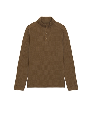 Rhone Weekend Pullover in Brown. Size M. Also in S, L.