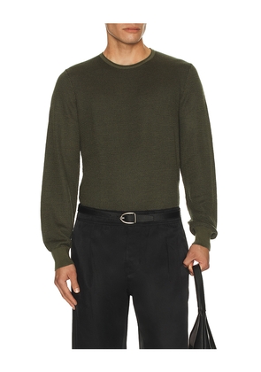 Rag & Bone Gregory Merino Long Sleeve Crew Sweater in Olive. Size M. Also in S, L.