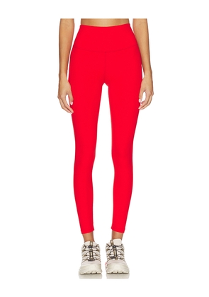 Splits59 Sprint High Waist Rigor 7/8 Legging in Red. Size M. Also in XS, L, XL.