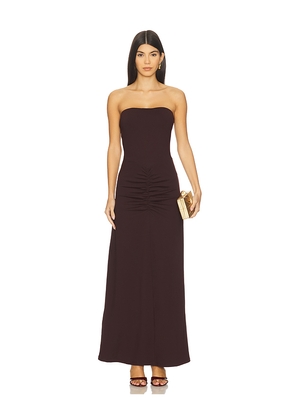 Susana Monaco Tube Gathered Front Dress in Burgundy. Size M. Also in XS, S, L, XL.