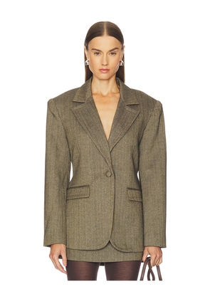 Ronny Kobo Birch Blazer in Brown. Size M. Also in XS, S, L.