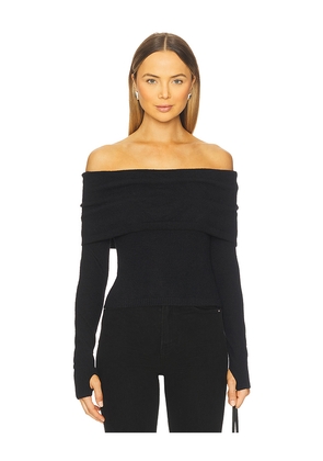 SEVEN WONDERS Barly Off Shoulder Top in Black. Size M. Also in XS, S, L, XL.