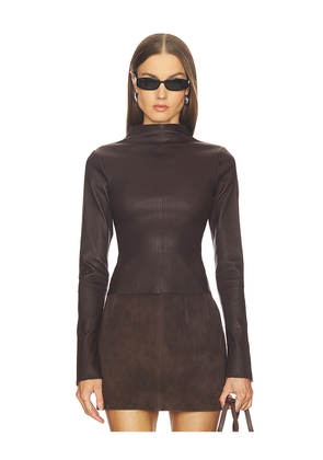 SRG Ethan Top in Chocolate. Size S. Also in M, L, XL.