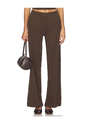 RAT BOI Pointelle Pant in Brown. Size M. Also in XS, S, L, XL.