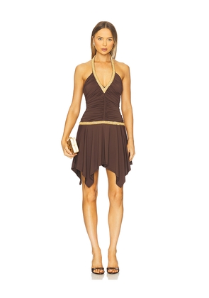 Runaway The Label Shae Mini Dress in Chocolate. Size M. Also in L.