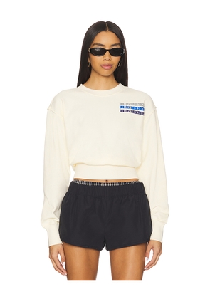Terez x REVOLVE Mavericks Puff Sleeve Crop Sweater in Cream. Size M. Also in S, XXS, XS, L, XL.