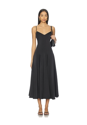 Polo Ralph Lauren Paneled Satin Dress in Black. Size 10. Also in 2, 4, 6.